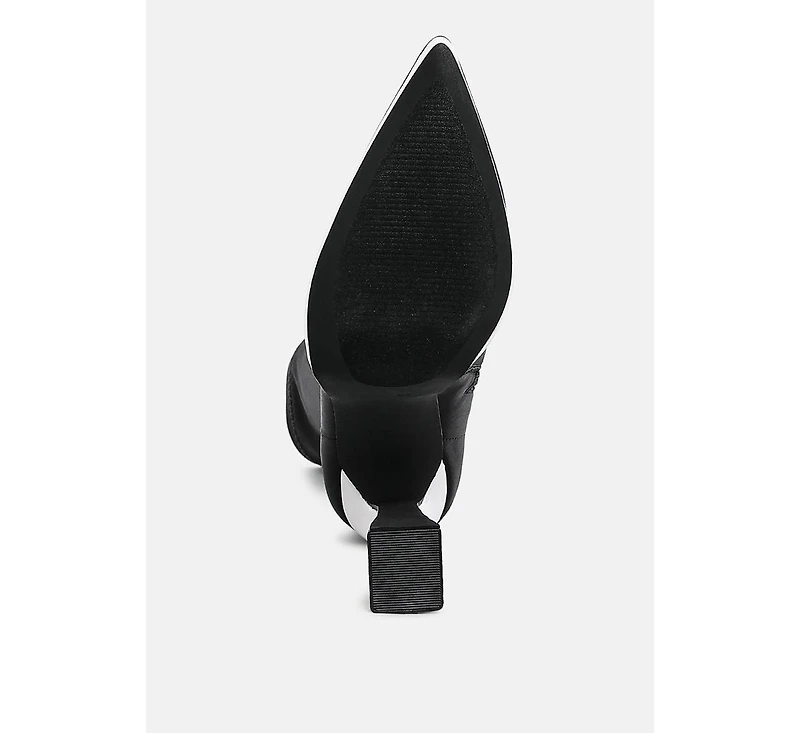 Rabha Contrasting Platform Detail Sock Boots