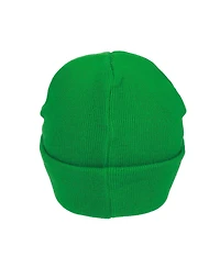 Super Mario Men's Luigi Logo Embroidery Standard Cuff Acrylic Knit Beanie Cuff Beanie