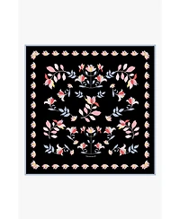 Jessie Zhao New York Double Sided Silk Scarf Midnight Garden