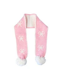 Bits & Bows Girls Pink Bows Scarf