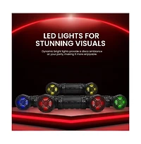 Waterproof Marine Bluetooth Powered Speakers, 800 Watt with Multi-Color Led Lights, 6.5'' for Off-Road, Atv, Utv