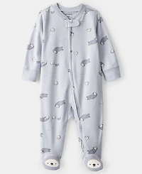 Carter's Baby Boys or Girls Otter Print Long-Sleeve Sleep and Play Pajama