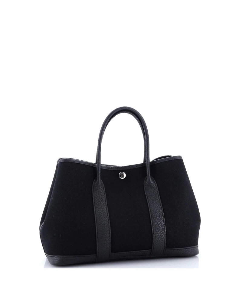 Pre-Owned Hermes 30 Garden Party Tote Toile and Leather