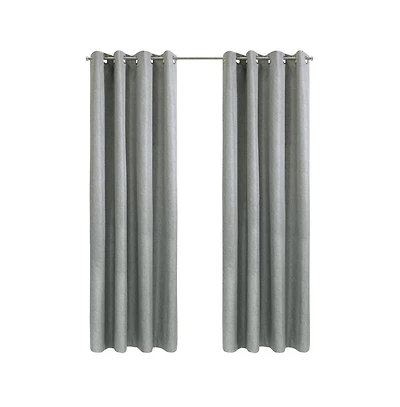 Thermaplus Denver 100% Blackout Grommet Exclusive Curtains for Livingroom 52" x Taupe Grey