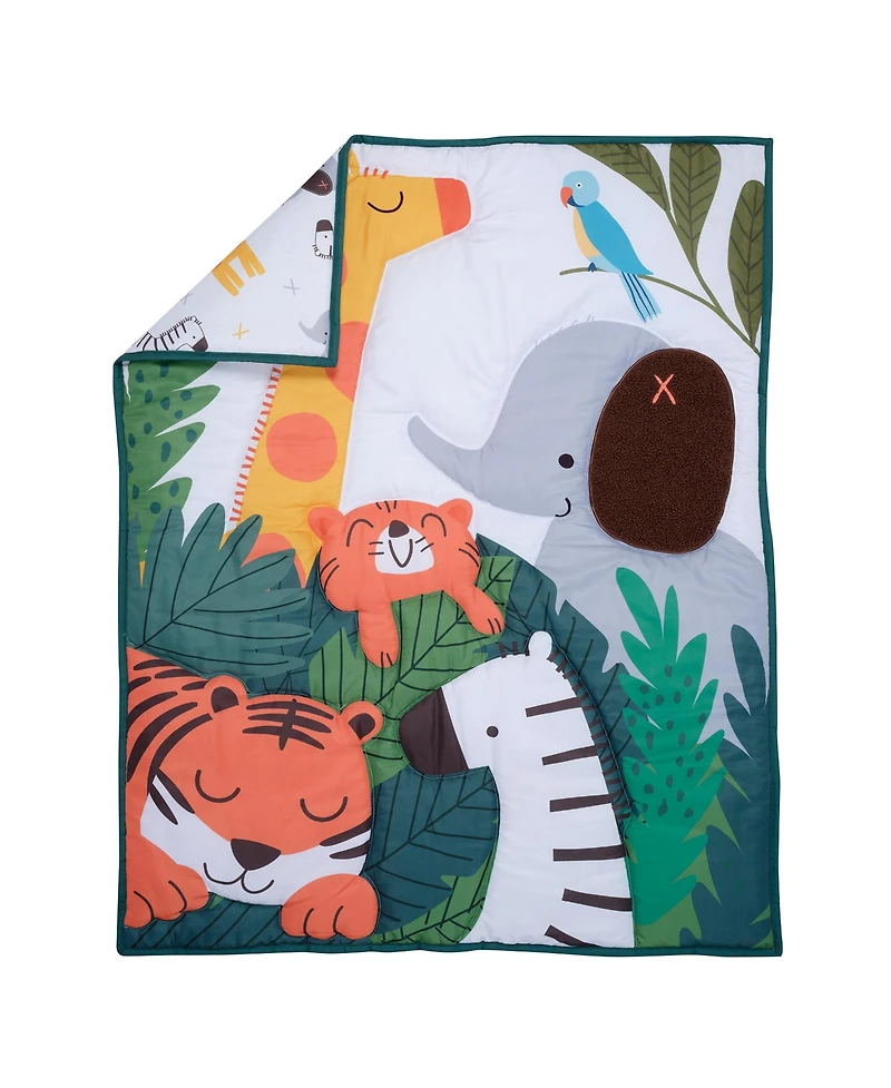 Bedtime Originals Baby Lollipop Jungle 3-Piece Nursery Crib Bedding Set
