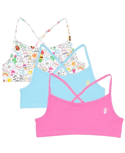 Tommy Bahama Little Girls Crossback Bralette 3 Pack Bralette