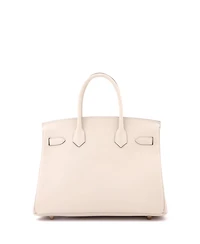 Pre-Owned Hermes Birkin 30 Handbag Light Epsom with Rose Gold Hardware