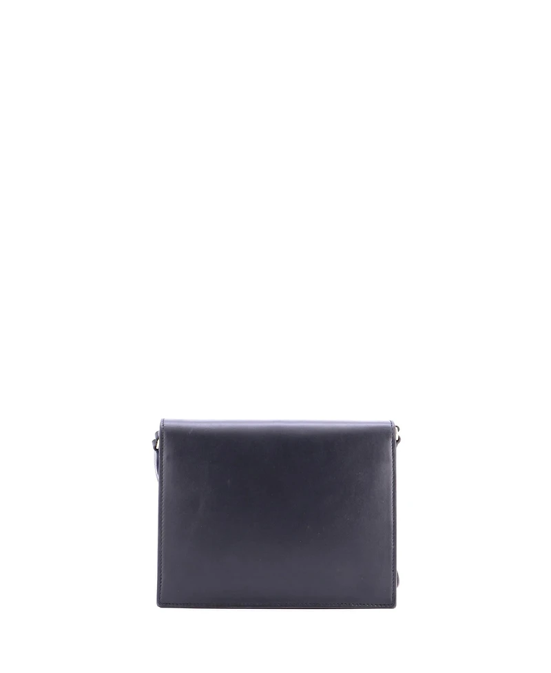 Pre-Owned Dolce & Gabbana Small Dg Logo Flap Shoulder Bag Leather