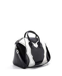 Pre-Owned Givenchy Medium Bicolor Brogues Antigona Bag Leather