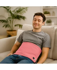 Pursonic Comfort Duo: Extra Large Electric Heating Pads (Pink & Black)