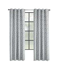 Thermaplus Patricia 100% Blackout Uv Protection Grommet Curtain Panel for Windows 52" x Silver