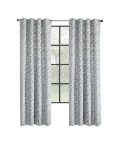 Thermaplus Patricia 100 Blackout Uv Protection Grommet Curtain Panel For Windows 52 X22 X Silver
