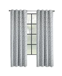 Thermaplus Patricia 100 Blackout Uv Protection Grommet Curtain Panel For Windows 52 X22 X Silver