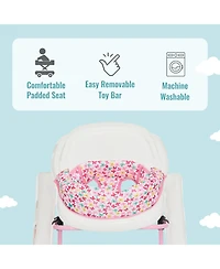 Dream On Me 2-in-1 Ava Baby Walker, Easy Convertible Baby Walker, Walk Behind, Height Adjustable Seat, Added Back Support, Detachable-Toy