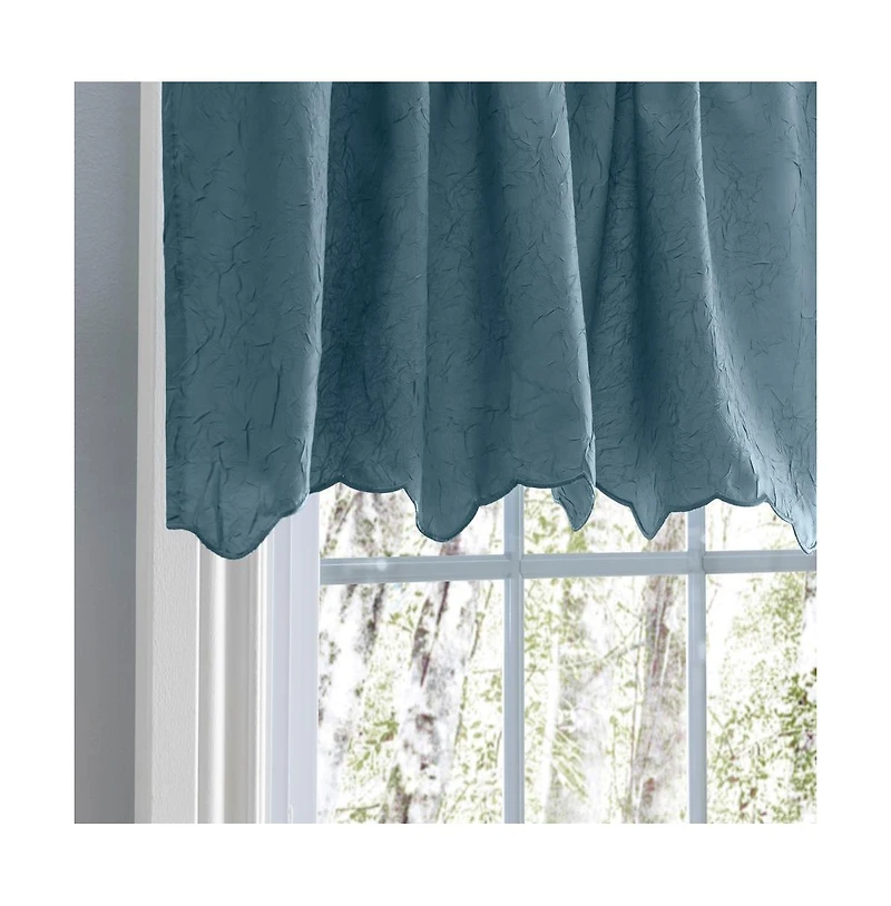 Ellis Curtain Portland Crushed Taffeta Rod Pocket Valance - 48x15