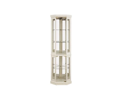 Casainc Corner Glass Cabinet with Lighted Included