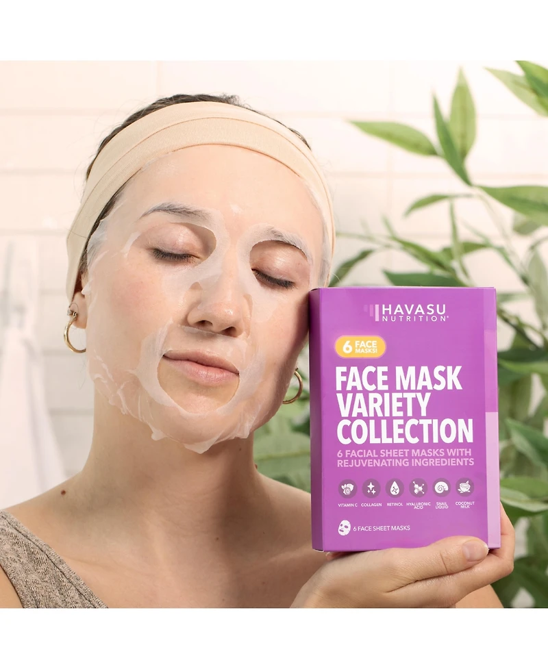 Havasu Nutrition Face Sheet Masks (6 Pack),