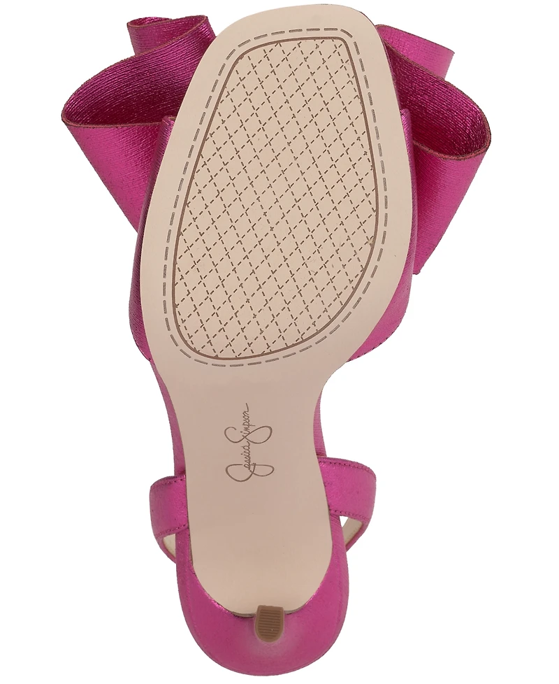 Jessica Simpson Women's Olivine Bow High-Heel Stiletto Dress Sandals
