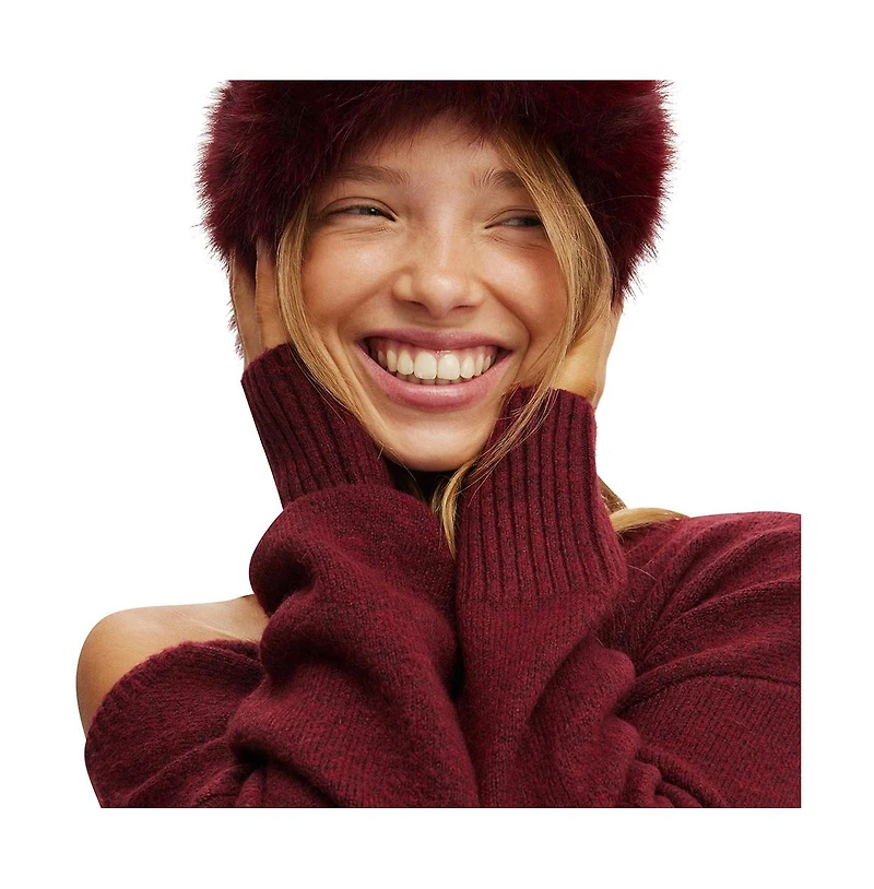Cotton On Women's Off The Shoulder Fluffy Knit Jumper