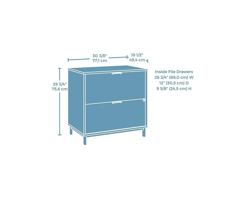 Casainc Storage File Cabinet with 2 Drawers