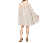 Lara Women's Beaded Bridal Cape Dress