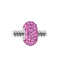 Bling Jewelry Crystal Spacer Charm Bead Set with Sterling Silver Core