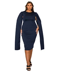 L I V D Plus Naomi Cape Dress