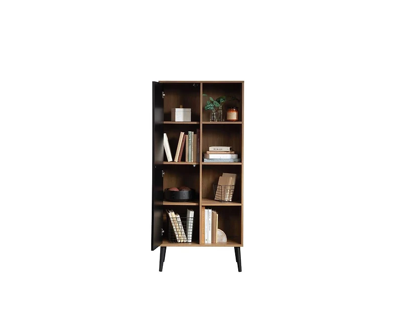 Casainc Storage Cabinet with Open Shelf