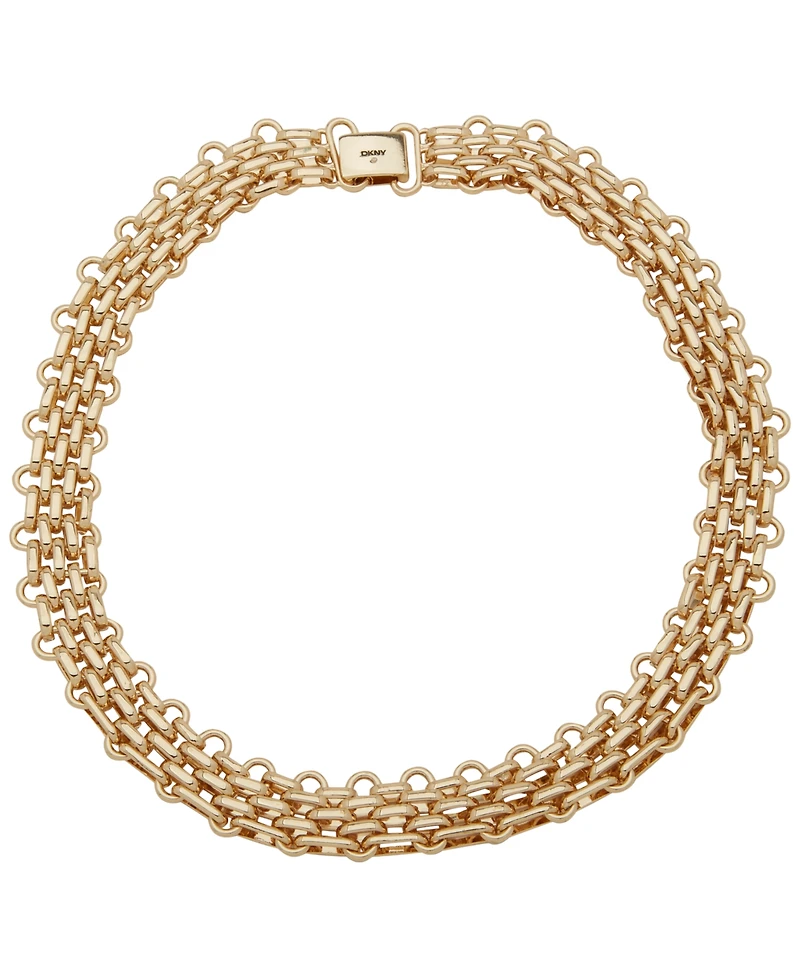 Dkny Gold-Tone Thick Chain Collar Necklace