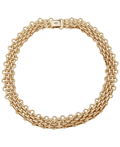 Dkny Gold-Tone Thick Chain Collar Necklace
