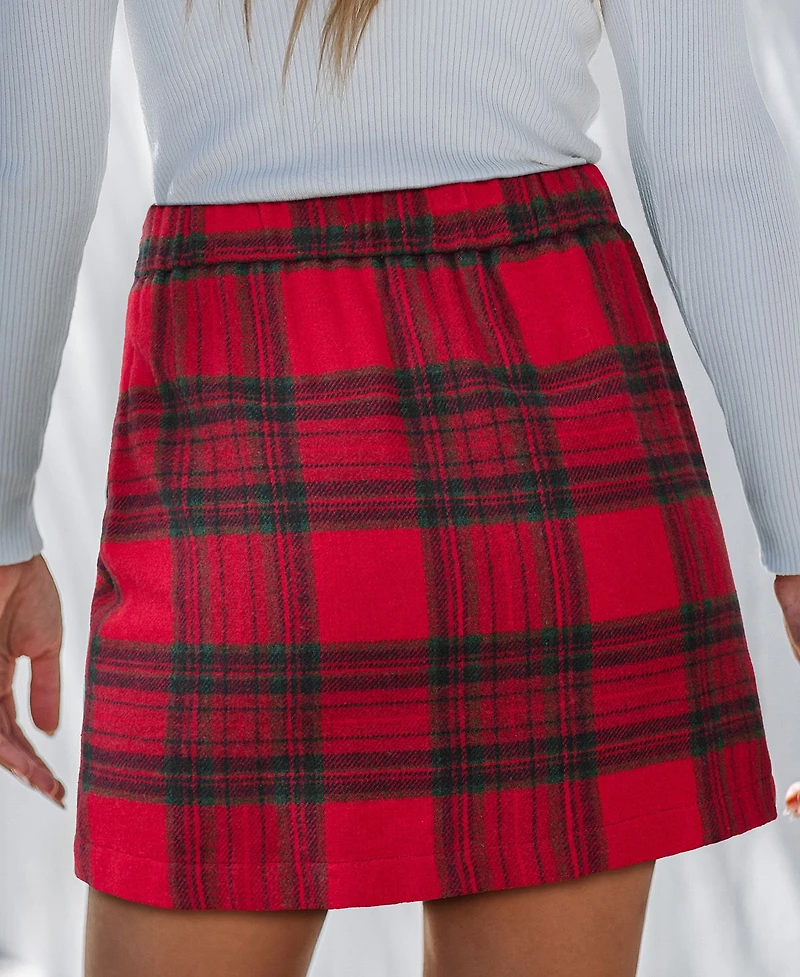 Cupshe Women's Out of Your League Plaid Mini Skirt
