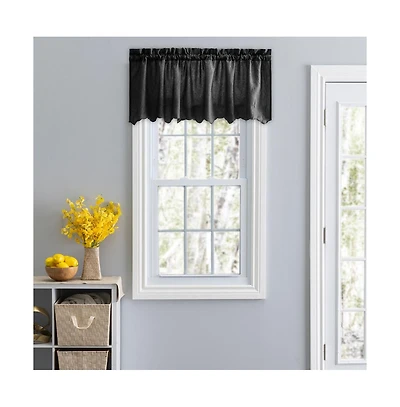 Ellis Curtain Portland Crushed Taffeta Rod Pocket Valance - 48x15