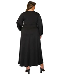 L I V D Plus Sophia Surplice Dress