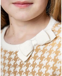 Hope & Henry Girls' Bow Detail Sweater Dress, Toddler