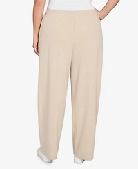 Hearts Of Palm Plus Solid Texture Hatchi Casual Pant