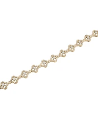 Wrapped in Love Diamond Clover Tennis Bracelet (1 ct. t.w.) in 14k White Gold, Exclusively at Macy's