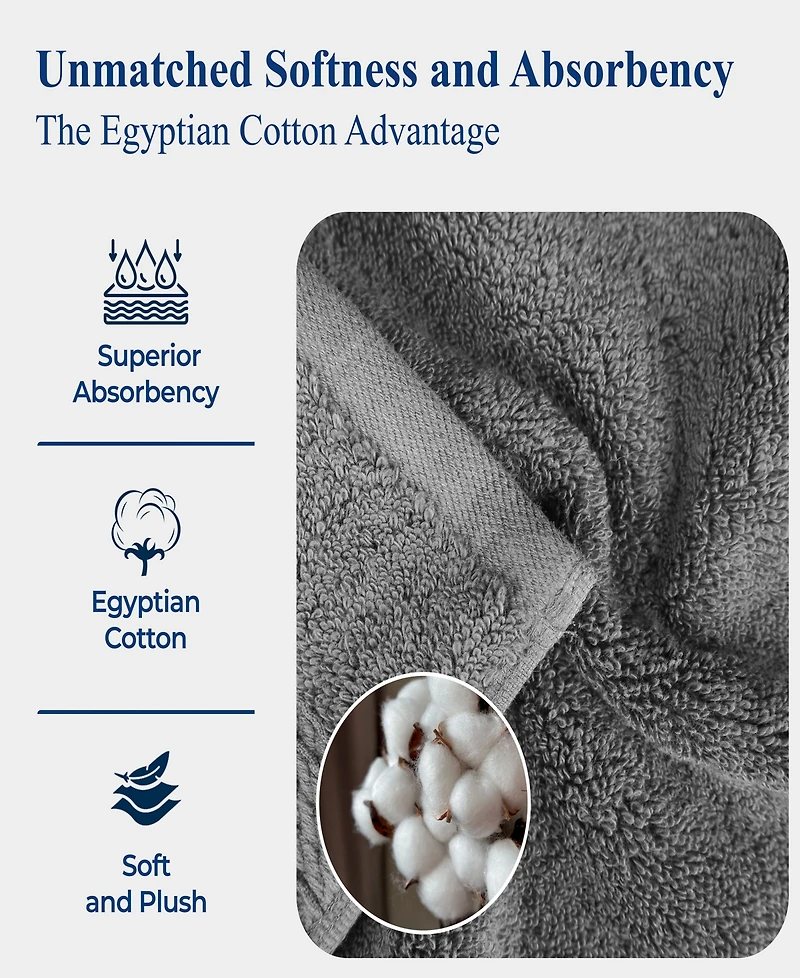 Superior Egyptian Cotton Bath Towel, Set of 4