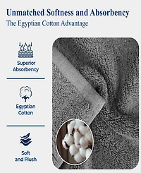 Superior Egyptian Cotton Bath Towel, Set of 4