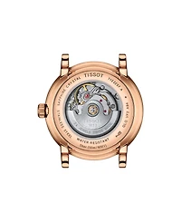 Tissot Women's Swiss Automatic Carson Premium Lady Brown Leather Strap Watch 30mm