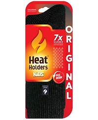 Heat Holders Boys' and Girls' 4-20 Jayden Solid Crew Socks