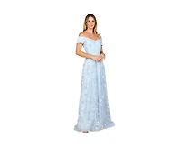 Lara Women's Off Shoulder A-Line Floral Gown