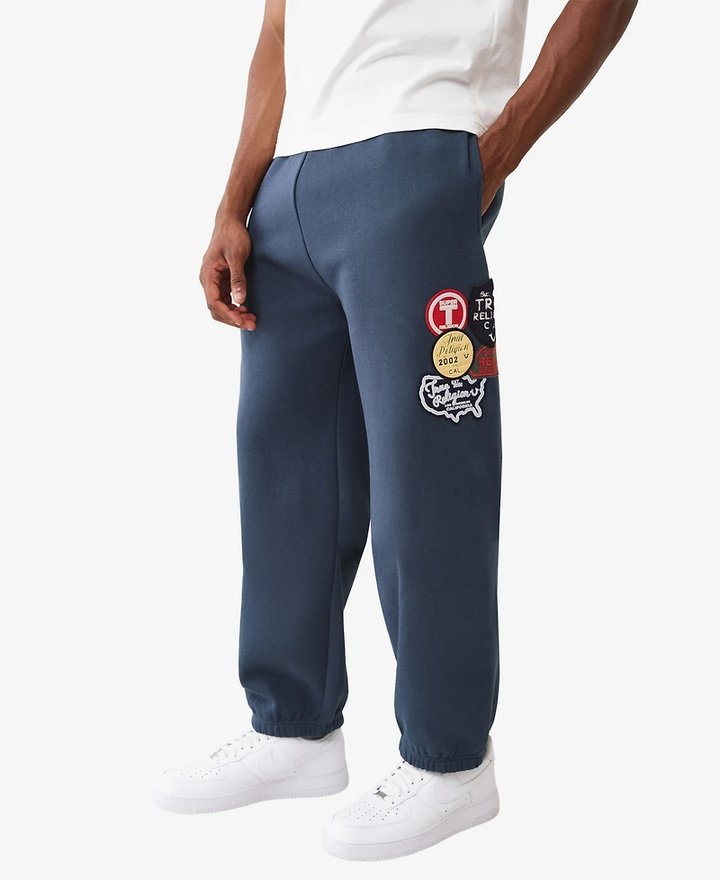 True Religion Men's Patch Vintage Baggy Joggers