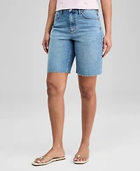 And Now This Women's High Rise Bermuda Jean Shorts, Macy's Exclusive