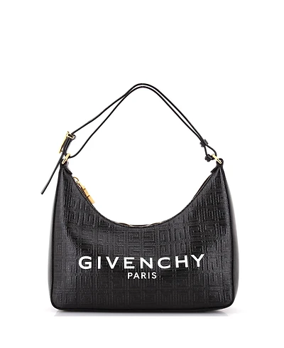 Pre-Owned Givenchy Small Moon Cut Out Bag 4G Coated Canvas