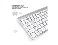 Wireless Keyboard and Mouse Combo - Scissor Ultra-Thin Silent Ergonomic Keyboard with Numeric Keys - 2.5G Receiver for Pc, Laptop