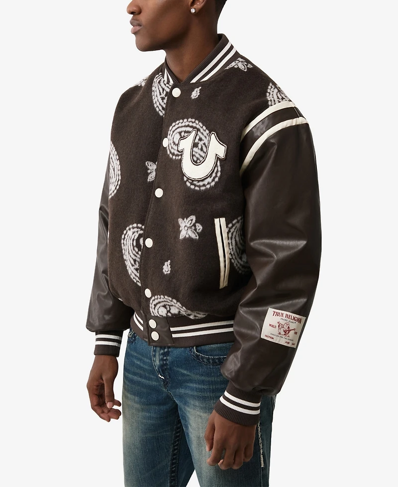 True Religion Men's Varsity Jacket