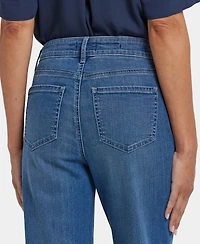 Nydj Petite High Rise Marilyn Straight Jeans