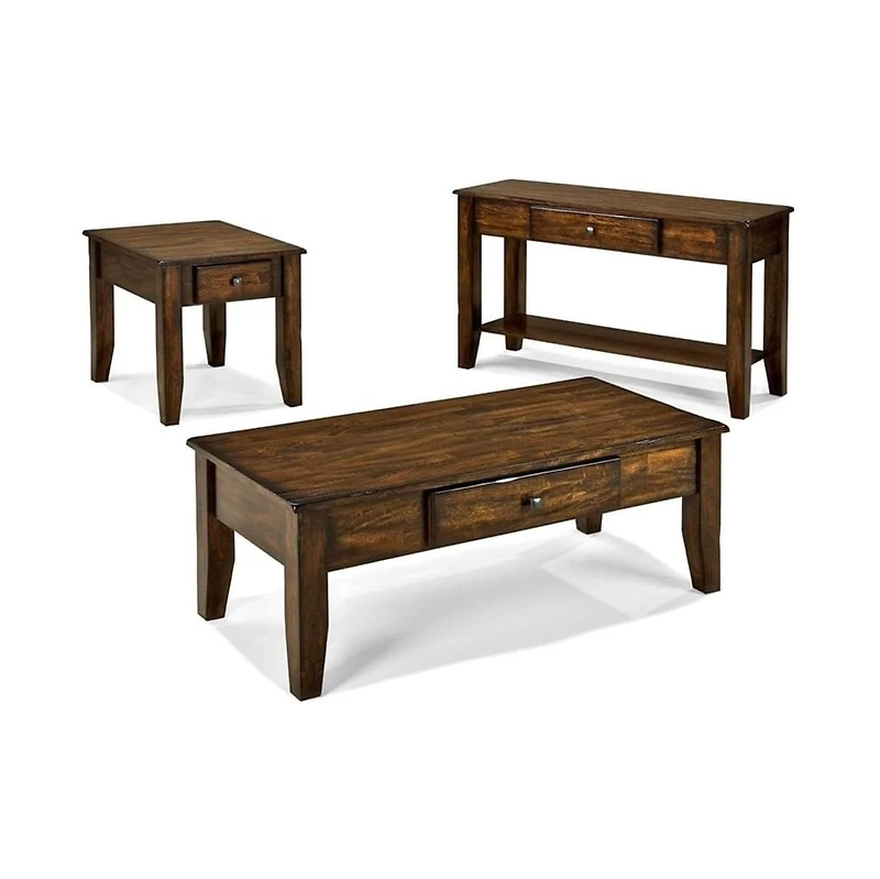 Intercon 22"" x 28"" End Table in Raisin