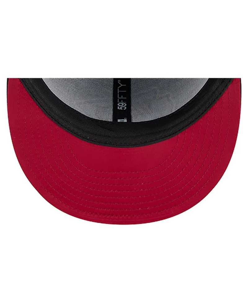 New Era Men's Black Kansas City Chiefs Soutache 59FIFTY Fitted Hat