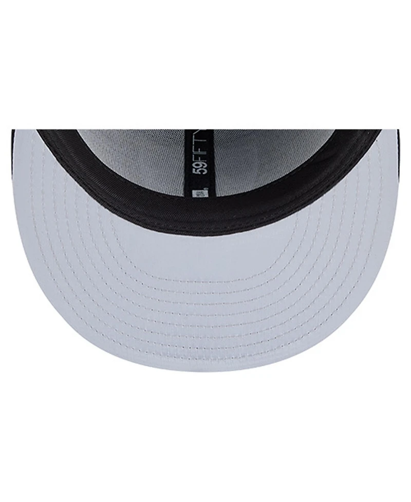 New Era Men's Black Las Vegas Raiders Soutache 59FIFTY Fitted Hat